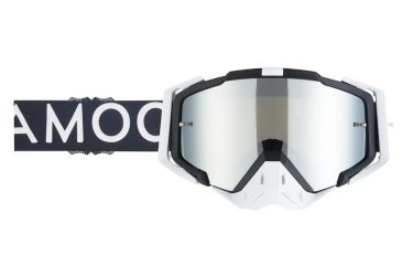 AMOQ Aster Crossglasögon Black-White - Silver Mirror