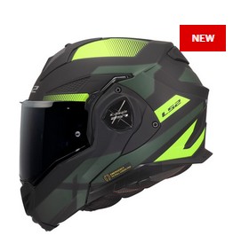 LS2 Hjälm FF901 advant x Nova Matt Black H-V Yellow stängd