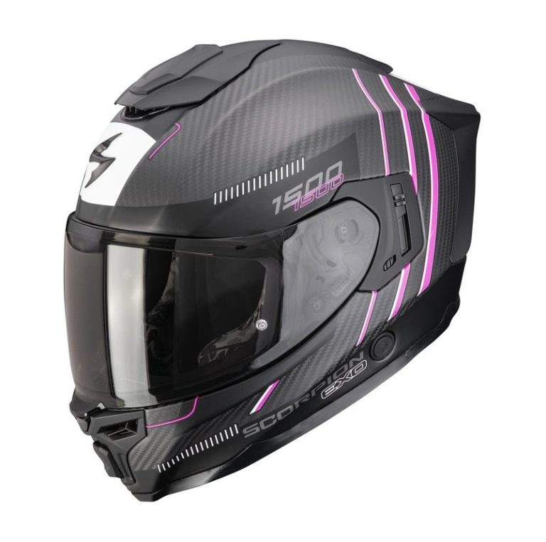 Scorpion EXO-1500 CARBON AIR ZITY Matt Black-Pink