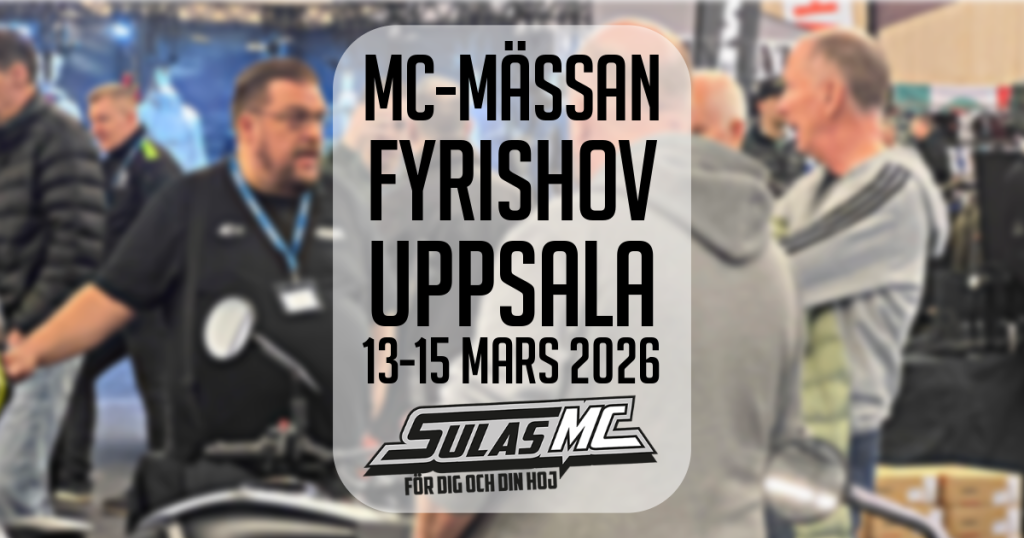 MC-mässan Uppsala 2026 – Sulas MC på Fyrishov