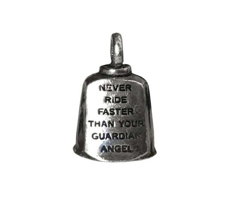 Never Ride Faster Than Your Guardian Angel Gremlin bell
